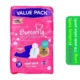 Butterfly - Breathable Cottony Soft - Maxi Thick - Long (18 pads) Value Pack
