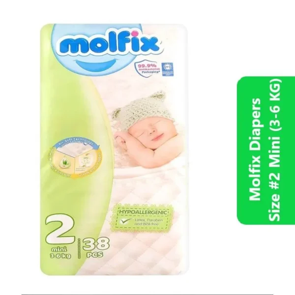 molfix diapers mini size 2 (3-6 kg) 38 pcs