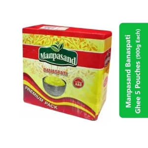 Home 105 Manpasand Banaspati Ghee 5 Pouches (900g Each)