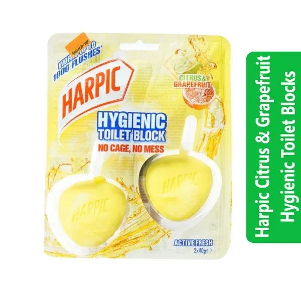 Harpic Citrus & Grapefruit Hygienic Toilet Blocks