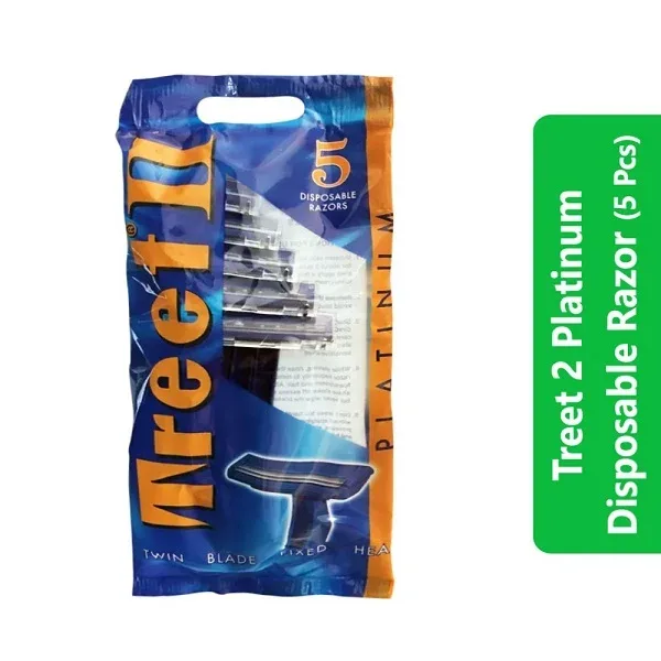 Treet 2 Platinum Disposable Razor (5 Pcs)