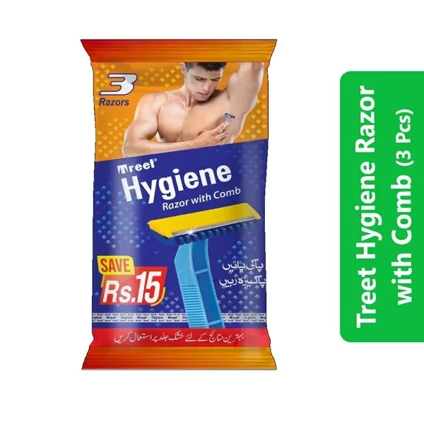 Treet Hygiene Razor with Comb (3 Pcs)
