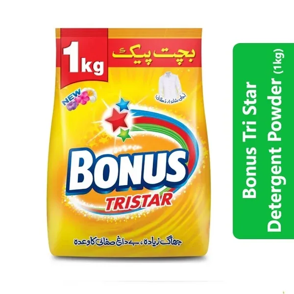 Bonus Tri Star Detergent Powder (1kg)