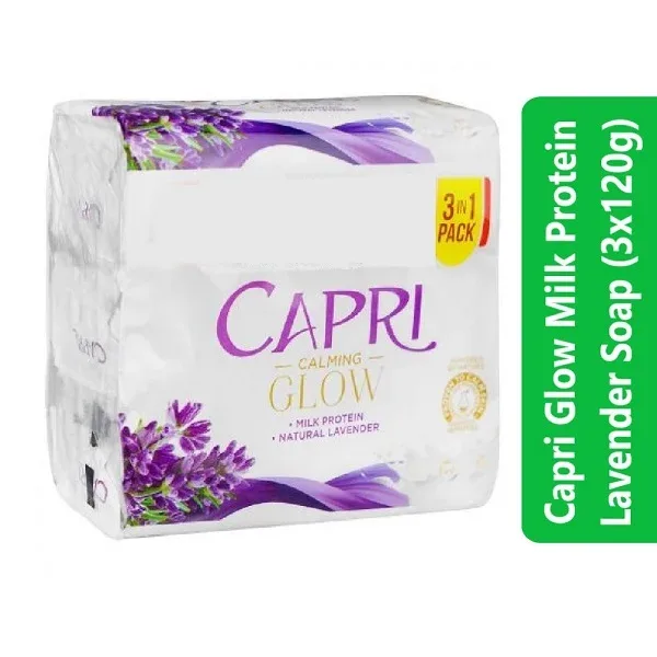 Capri Glow Milk Protein Lavender Soap (3x120g)