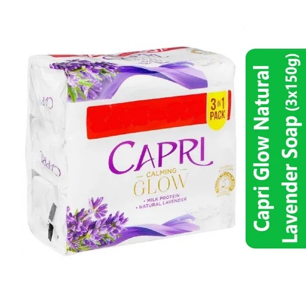 Capri Glow Natural Lavender Soap (3x150g)