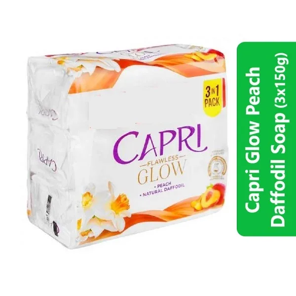 Capri Glow Peach Daffodil Soap (3x150g)