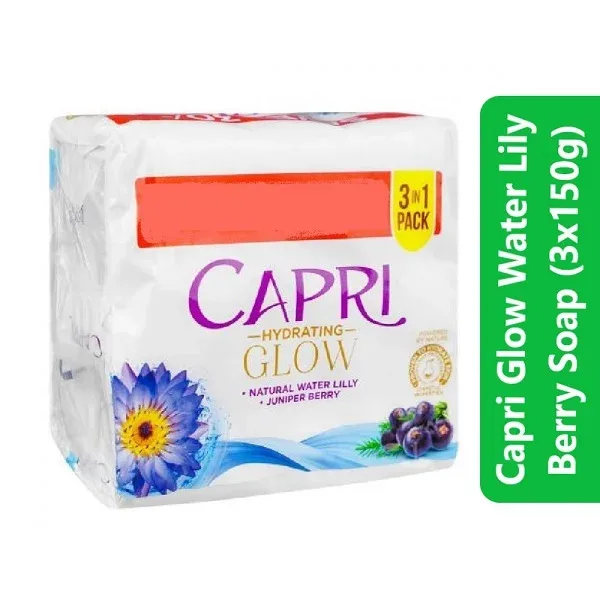 Capri Glow Water Lily Berry Soap (3x150g)