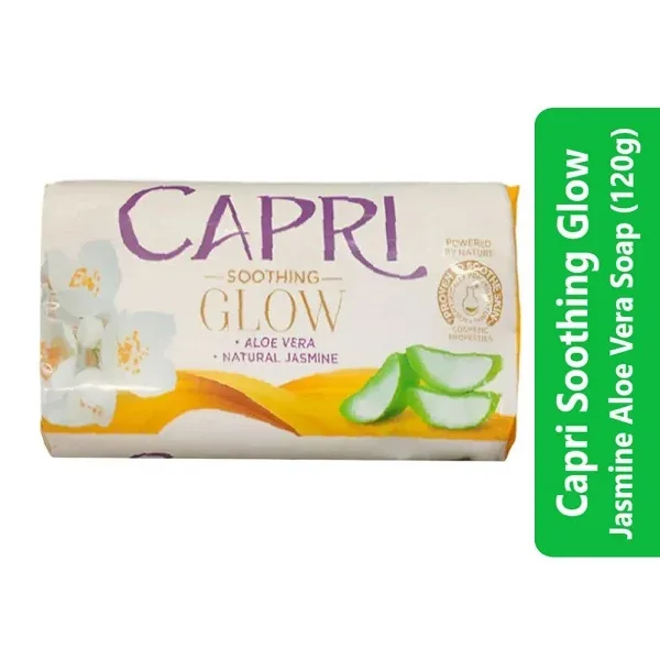 Capri Soothing Glow Jasmine Aloe Vera Soap (120g)