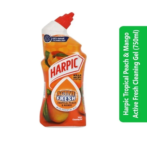 Harpic Tropical Peach & Mango Active Fresh Cleaning Gel (750ml)