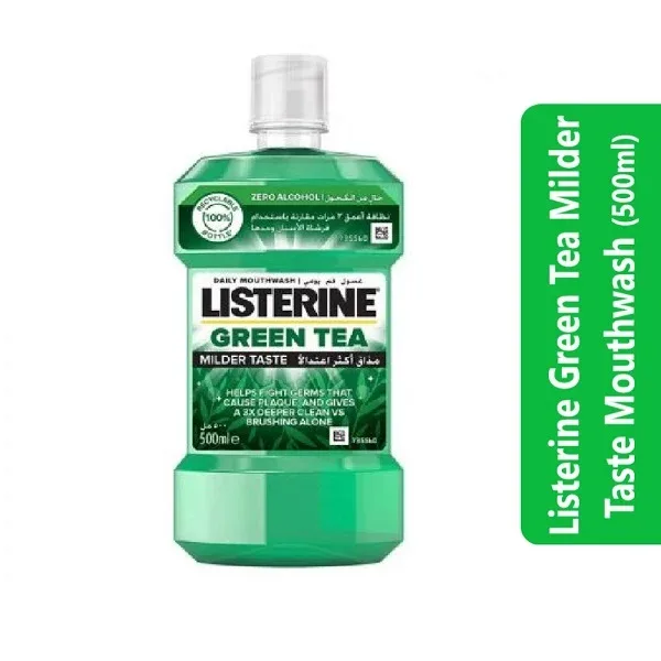 Listerine Green Tea Milder Taste Mouthwash (500ml)