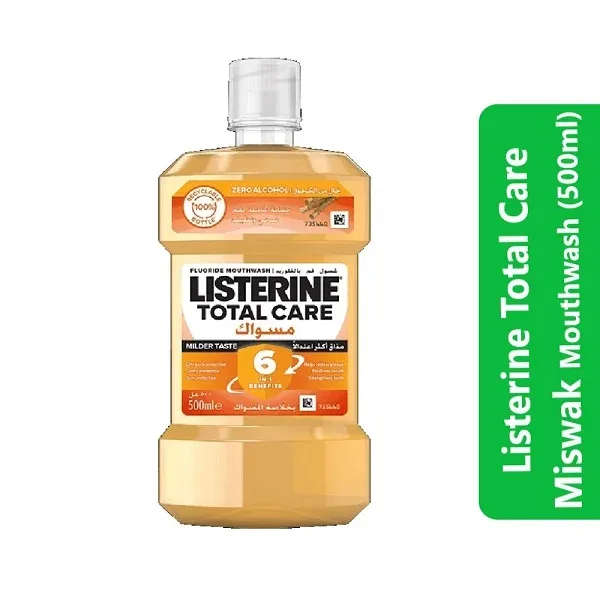 Listerine Total Care Miswak Mouthwash (500ml)