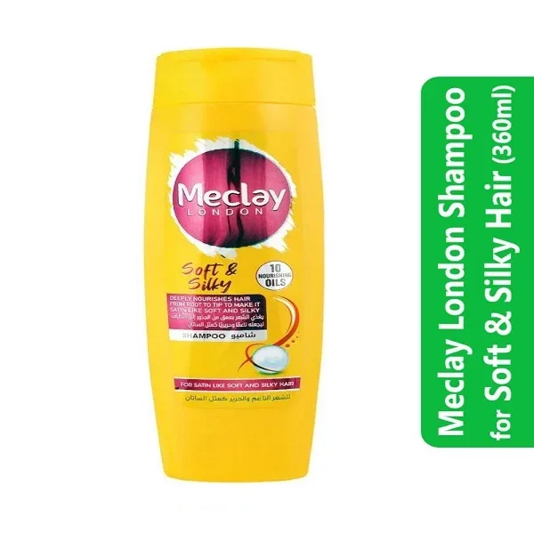 Meclay London Shampoo for Soft & Silky Hair (360ml)