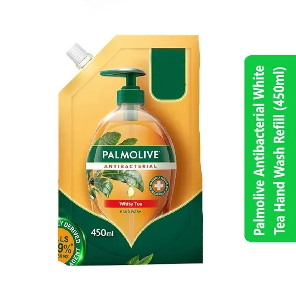 Palmolive Antibacterial White Tea Hand Wash Refill (450ml)