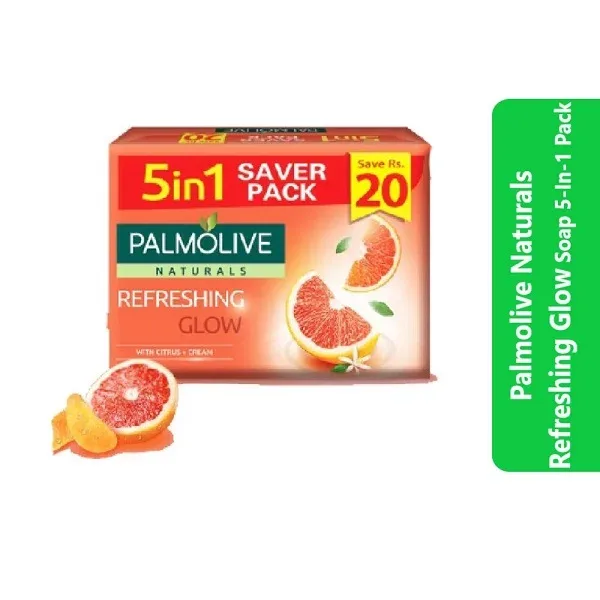 Palmolive Naturals Refreshing Glow Soap 5-In-1 Pack (110g)