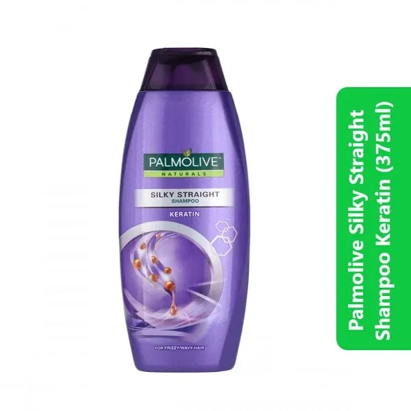Palmolive Silky Straight Shampoo Keratin (375ml)