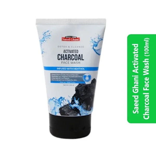 Saeed Ghani Activated Charcoal Face Wash (100ml)