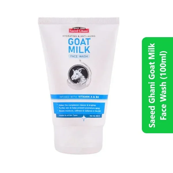 Saeed Ghani Goat Milk Face Wash (100ml)