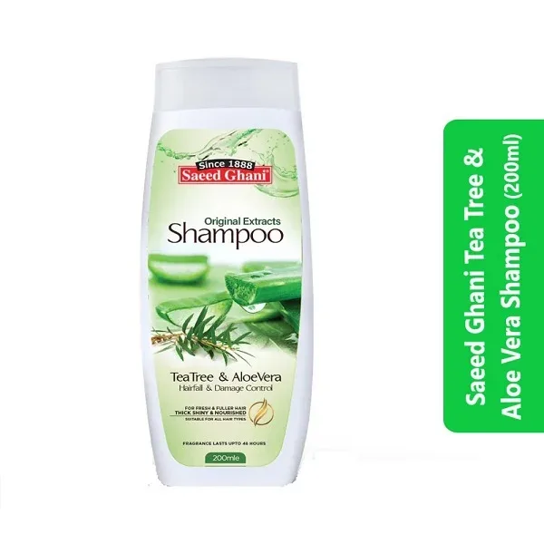 Saeed Ghani Tea Tree & Aloe Vera Shampoo (200ml)