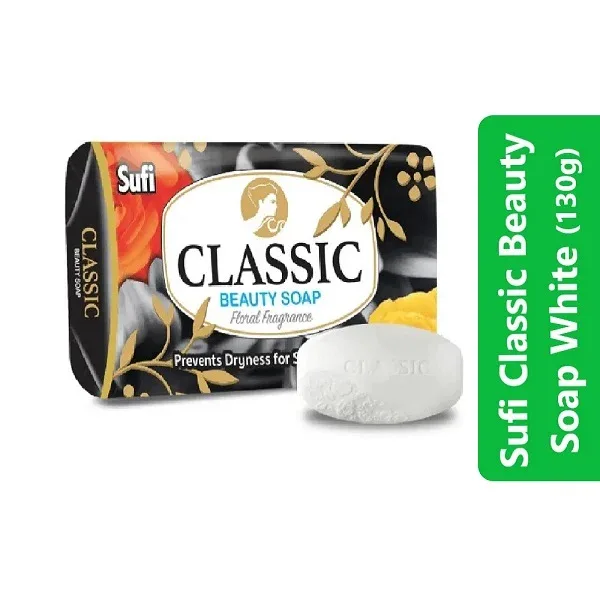 Sufi Classic Beauty Soap White (130g)