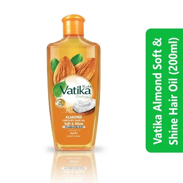 Vatika Almond Soft & Shine Hair Oil (200ml)