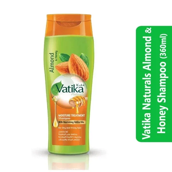 Vatika Naturals Almond & Honey Shampoo (360ml)