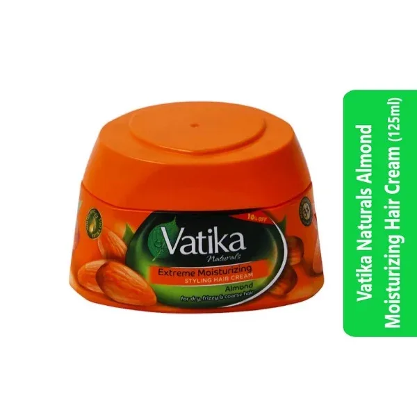 Vatika Naturals Almond Moisturizing Hair Cream (125ml)