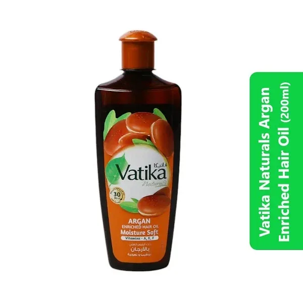 Vatika Naturals Argan Enriched Hair Oil (200ml)