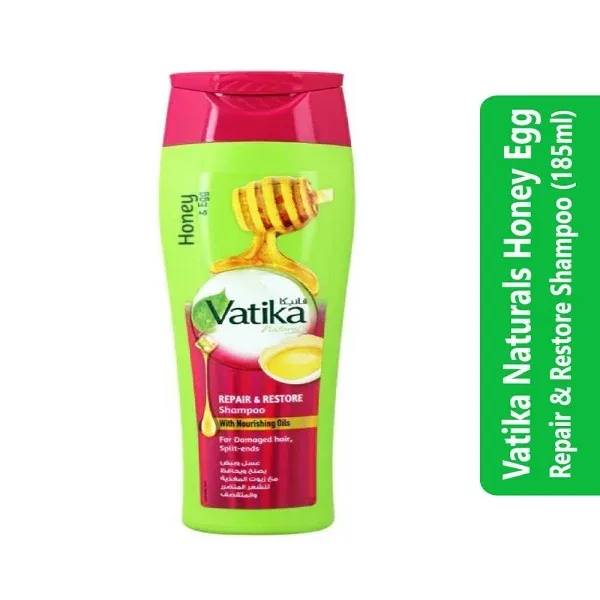 Vatika Naturals Honey Egg Repair & Restore Shampoo (185ml)