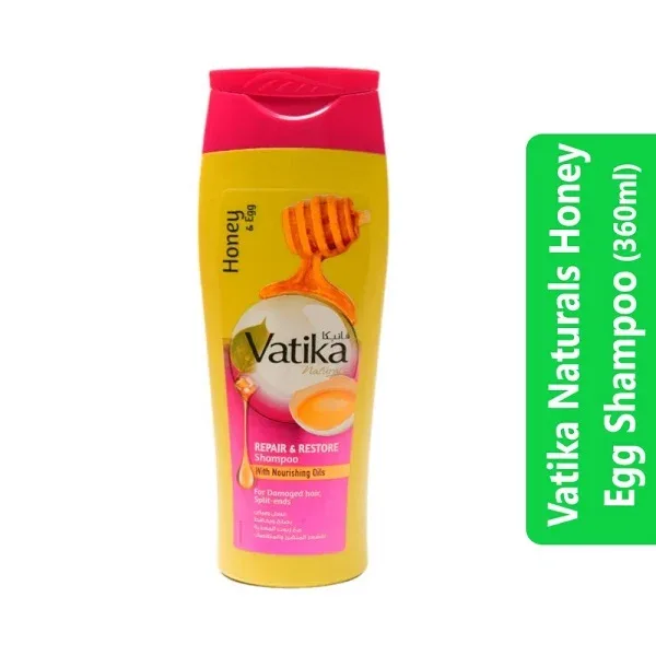 Vatika Naturals Honey Egg Shampoo (360ml)