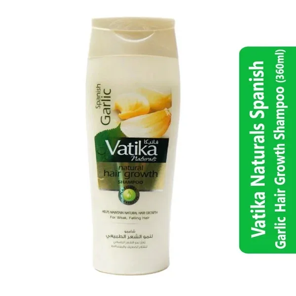 Vatika Naturals Spanish Garlic Hair Growth Shampoo (360ml)