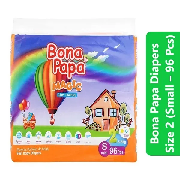 Bona Papa Diapers Size 2 (Small – 96 Pcs)