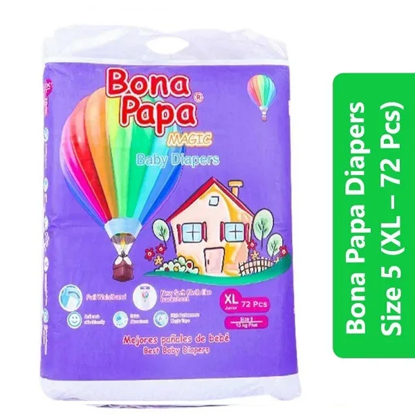 Bona Papa Diapers Size 5 (XL – 72 Pcs)