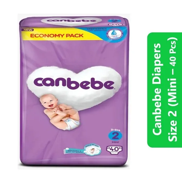 Canbebe Diapers Size 2 (Mini – 40 Pcs)