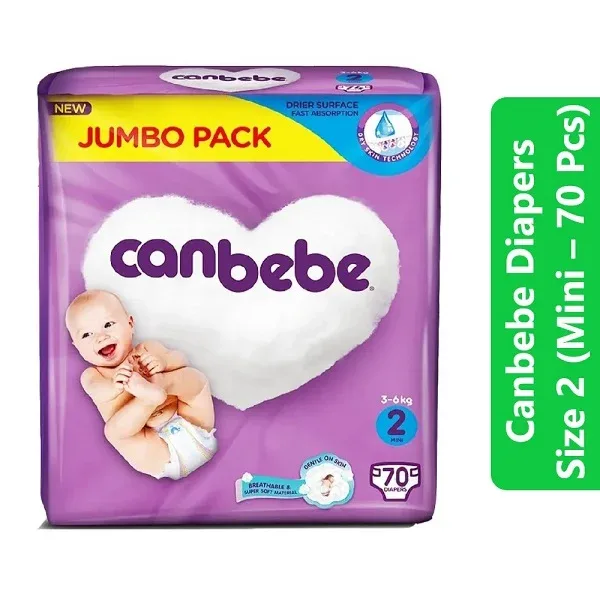 Canbebe Diapers Size 2 (Mini – 70 Pcs)