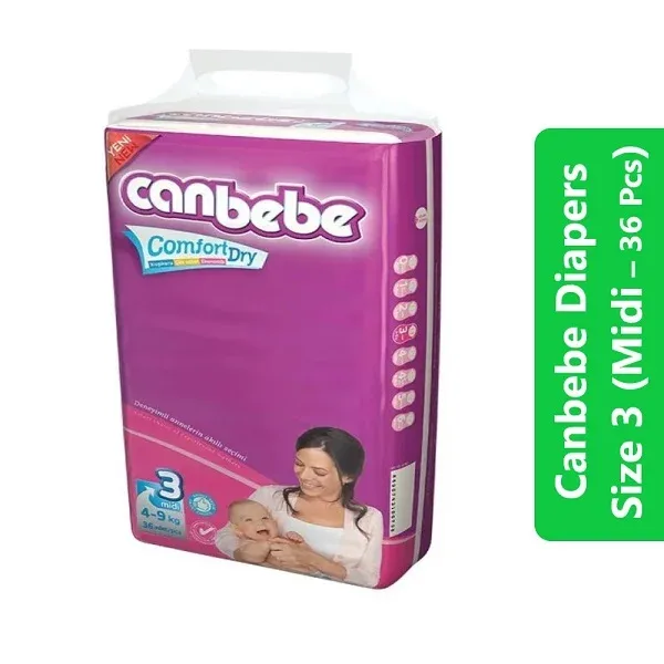 Canbebe Diapers Size 3 (Midi – 36 Pcs)