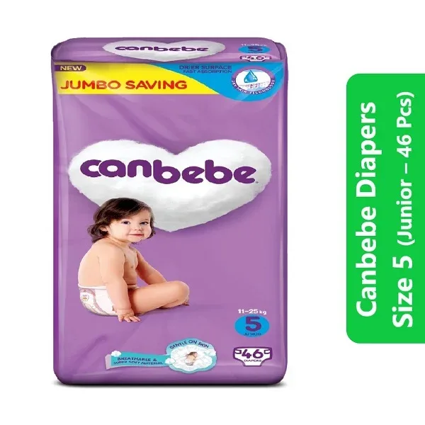 Canbebe Diapers Size 5 (Junior – 46 Pcs)