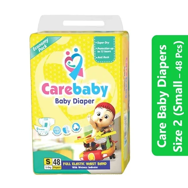 Care Baby Diapers Size 2 (Small – 48 Pcs)