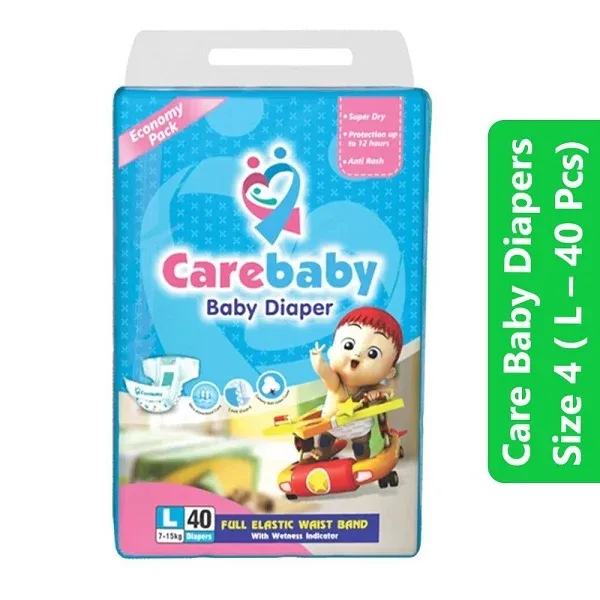 Care Baby Diapers Size 4 (L – 40 Pcs)