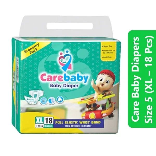 Care Baby Diapers Size 5 (XL – 18 Pcs)