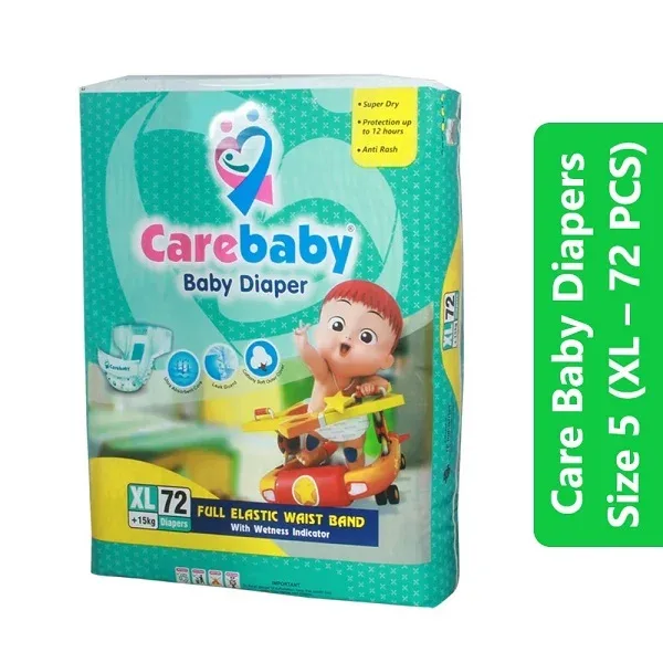 Care Baby Diapers Size 5 (XL – 72 PCS)