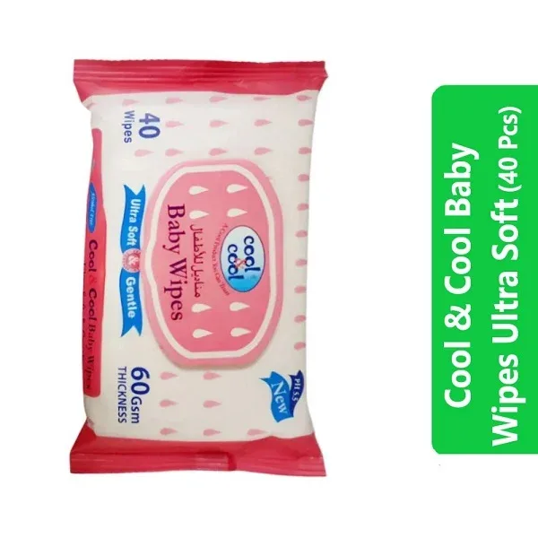 Cool & Cool Baby Wipes Ultra Soft (40 Pcs)