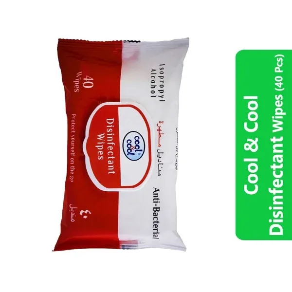 Cool & Cool Disinfectant Wipes (40 Pcs)