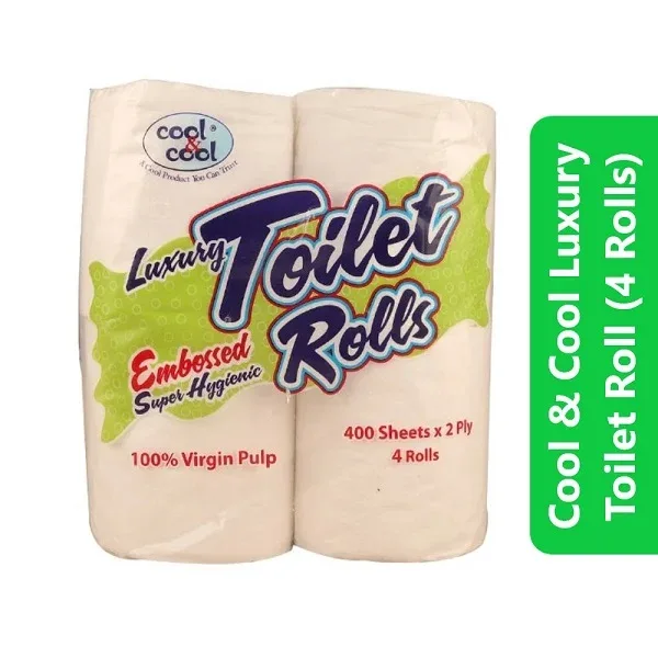 Cool & Cool Luxury Toilet Roll (4 Rolls)