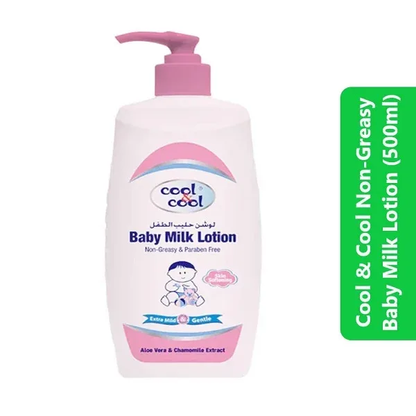 Cool & Cool Non-Greasy Baby Milk Lotion (500ml)