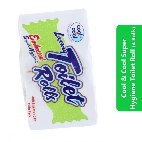 Cool & Cool Super Hygiene Toilet Roll (4 Rolls)