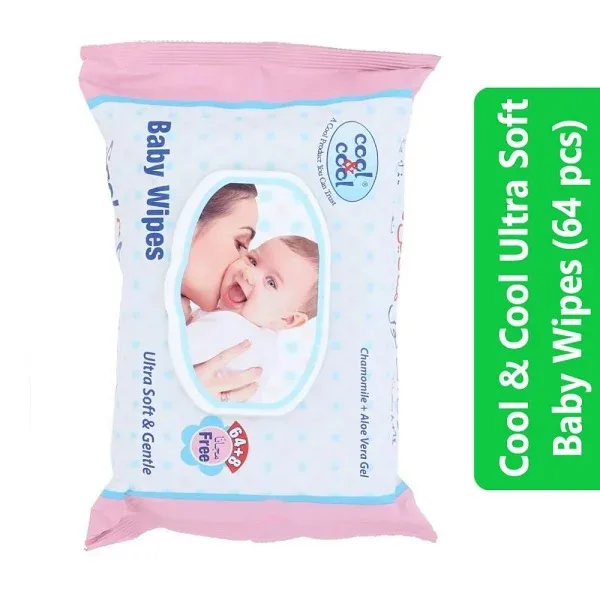 Cool & Cool Ultra Soft Baby Wipes (64 pcs)