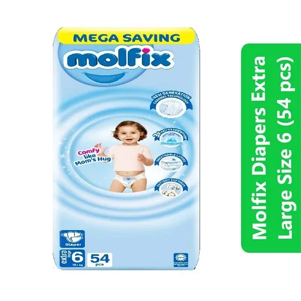Molfix Diapers Size 6 (Extra Large – 54 pcs)