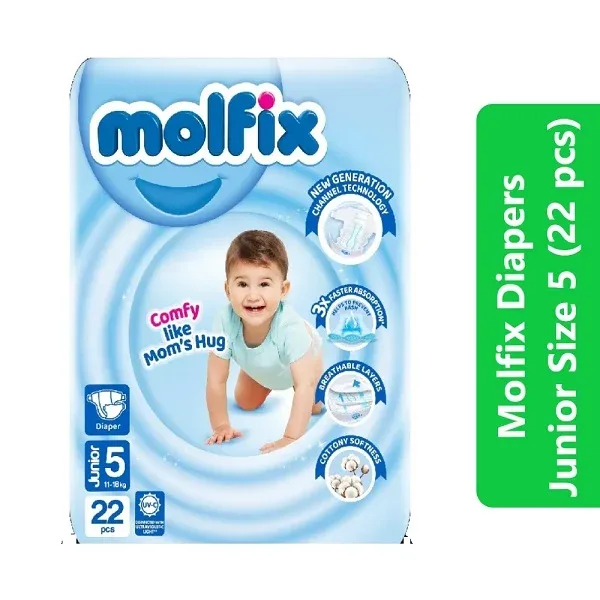Molfix Diapers Size 5 (Junior – 22 pcs)