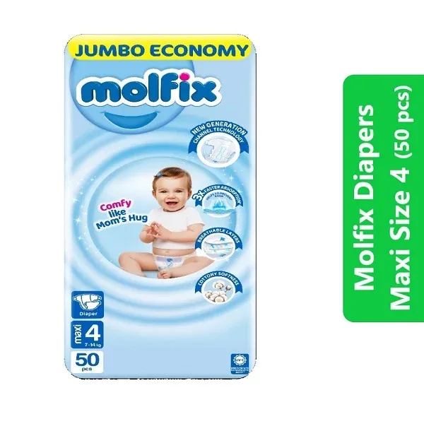 Molfix Diapers Size 4 (Maxi – 50 pcs)
