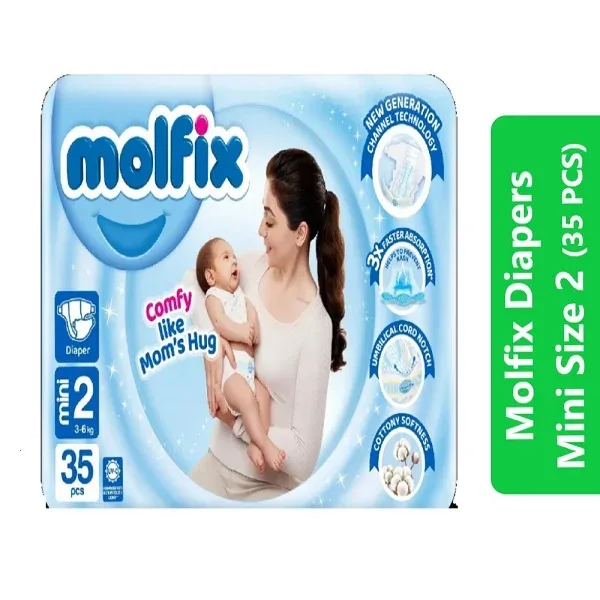 Molfix Diapers Size 2 (Mini – 35 Pcs)